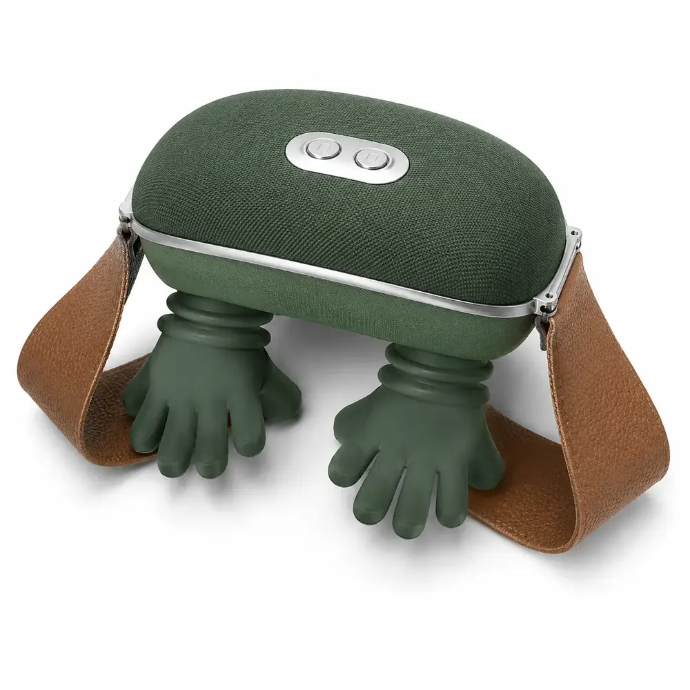 Châle à mains massantes — Massage mécanique par pression et chaleur — nuque, épaules, taille et mollets